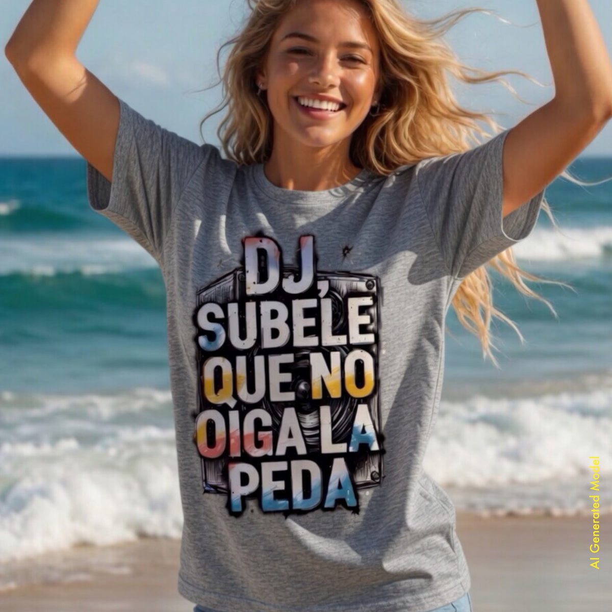 Dj Subele que no oiga la peda - A Mano Style Classic Fit Tee