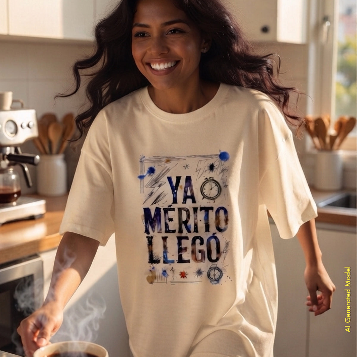 Ya Merito Llego - A Mano Style Relaxed Fit tee