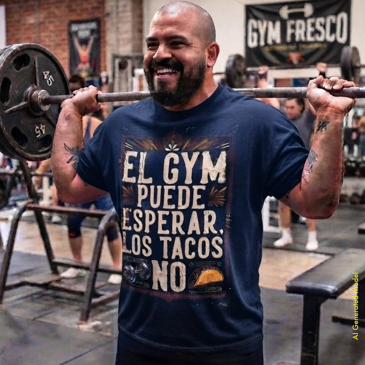 El Gym Puede Esperar, Los Tacos No - Vintage Style Relaxed Fit Tee