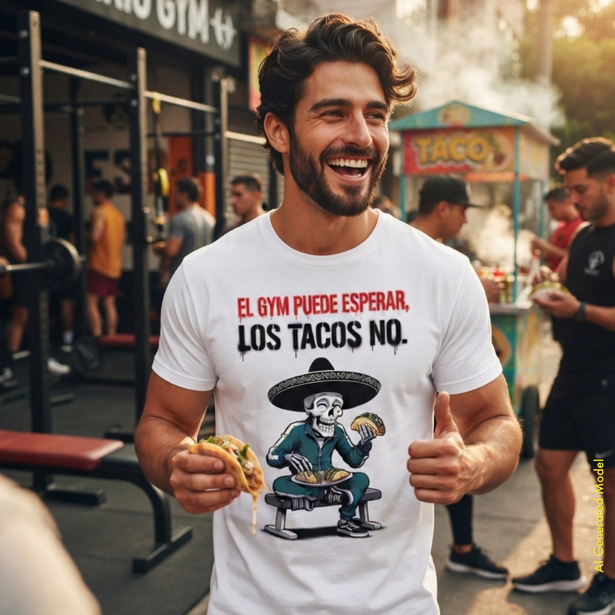 El Gym Puede Esperar, Los Tacos No - Flaco Hueso Classic Fit Tee