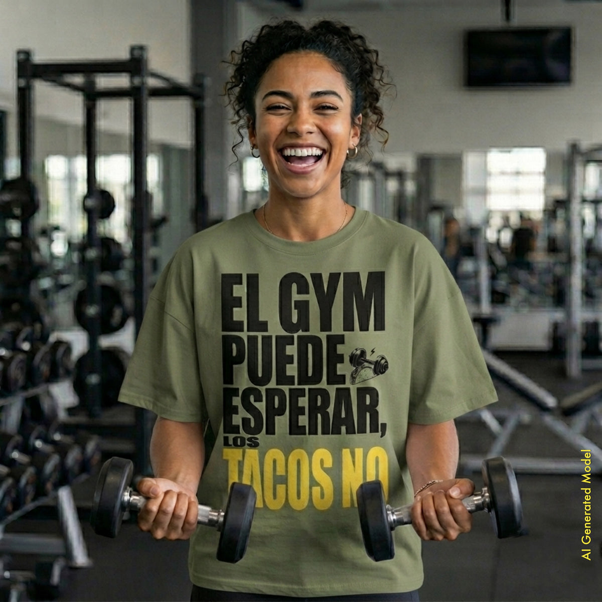 El Gym Puede Esperar, Los Tacos No - On Trend Style Relaxed Fit Tee