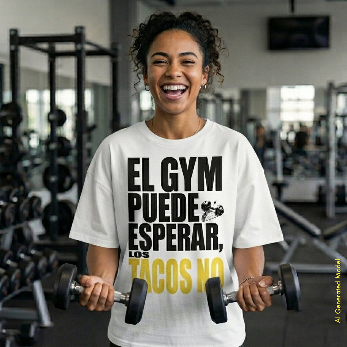 El Gym Puede Esperar, Los Tacos No - On Trend Style Relaxed Fit Tee