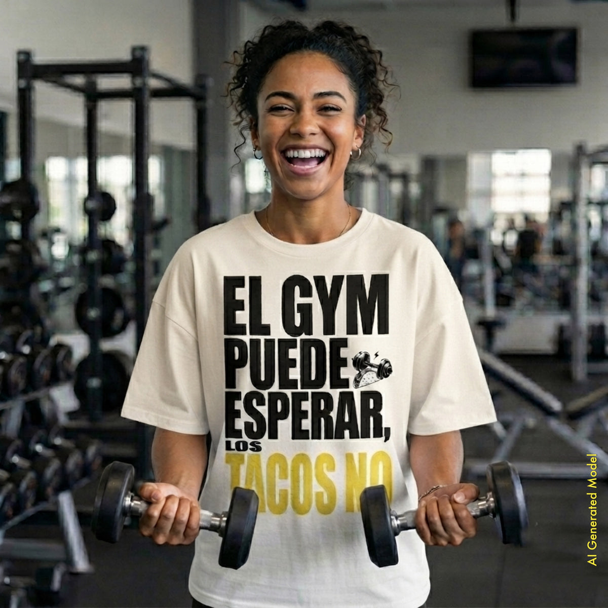 El Gym Puede Esperar, Los Tacos No - On Trend Style Relaxed Fit Tee