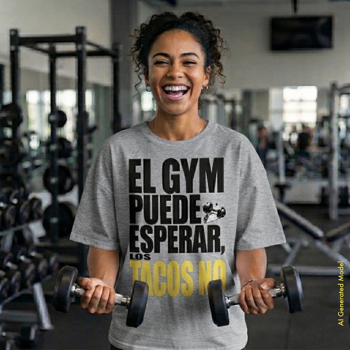 El Gym Puede Esperar, Los Tacos No - On Trend Style Relaxed Fit Tee