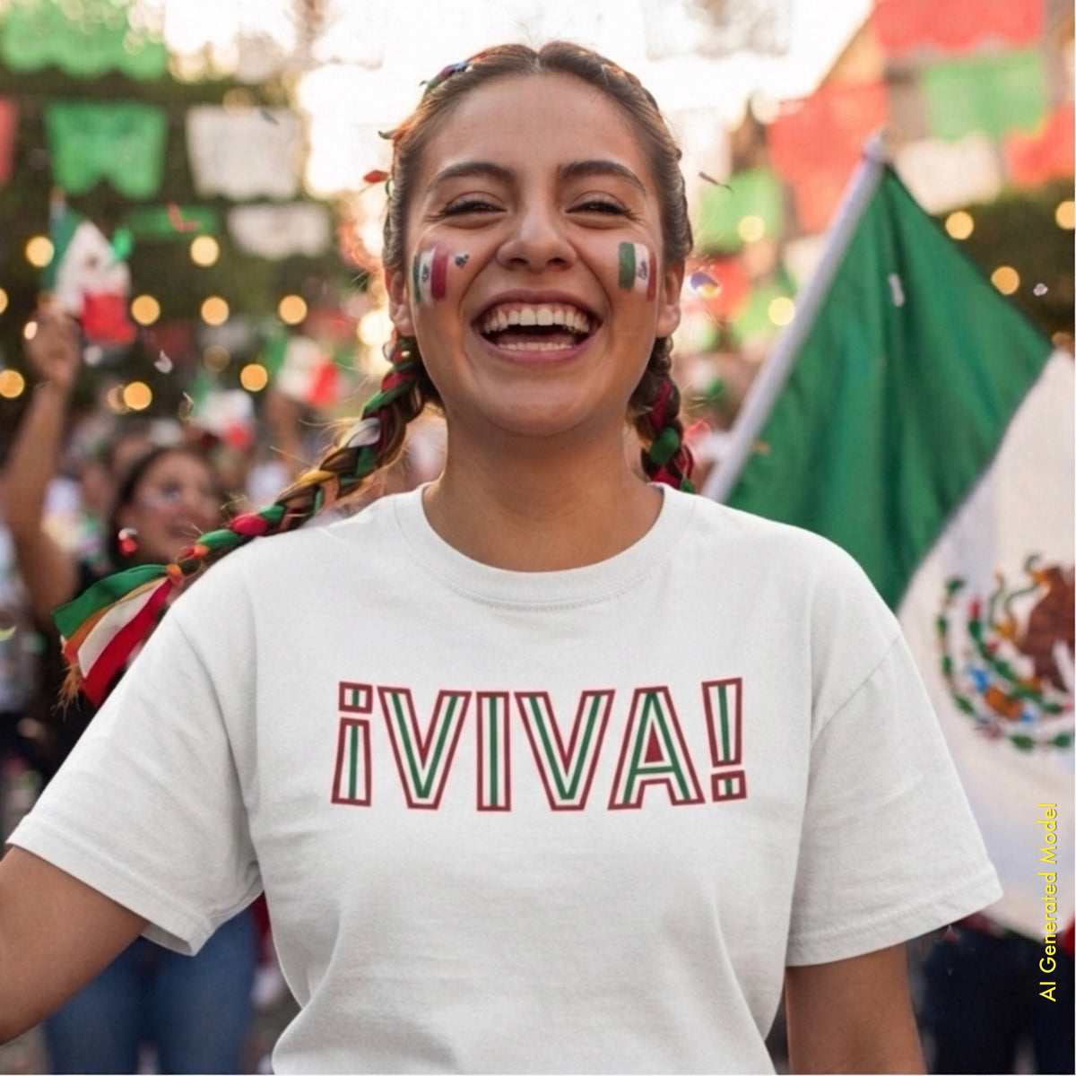¡VIVA! Mexican Independence Day - White Unisex Classic Fit Tee