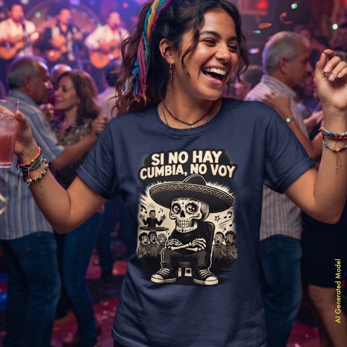 Si No Hay Cumbia, No Voy - Flaco Toon Classic Fit Tee