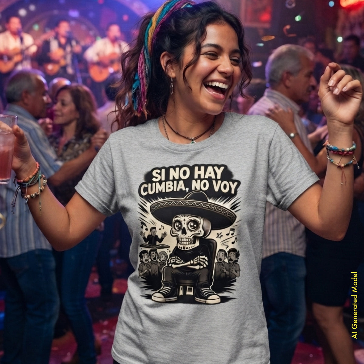 Si No Hay Cumbia, No Voy - Flaco Toon Classic Fit Tee