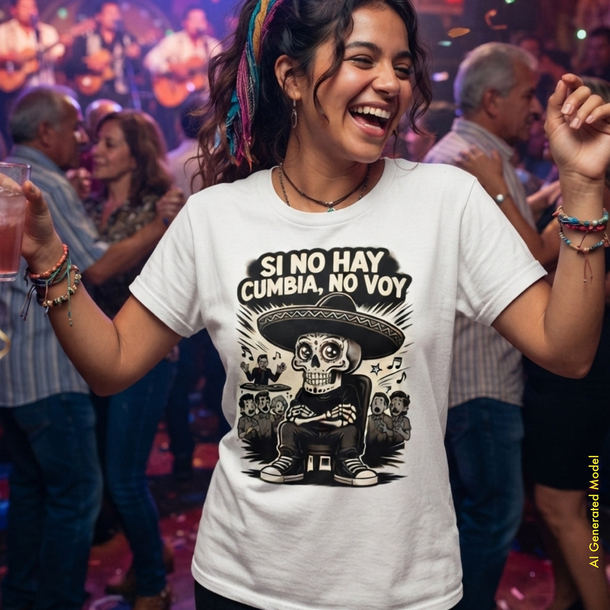 Si No Hay Cumbia, No Voy - Flaco Toon Classic Fit Tee
