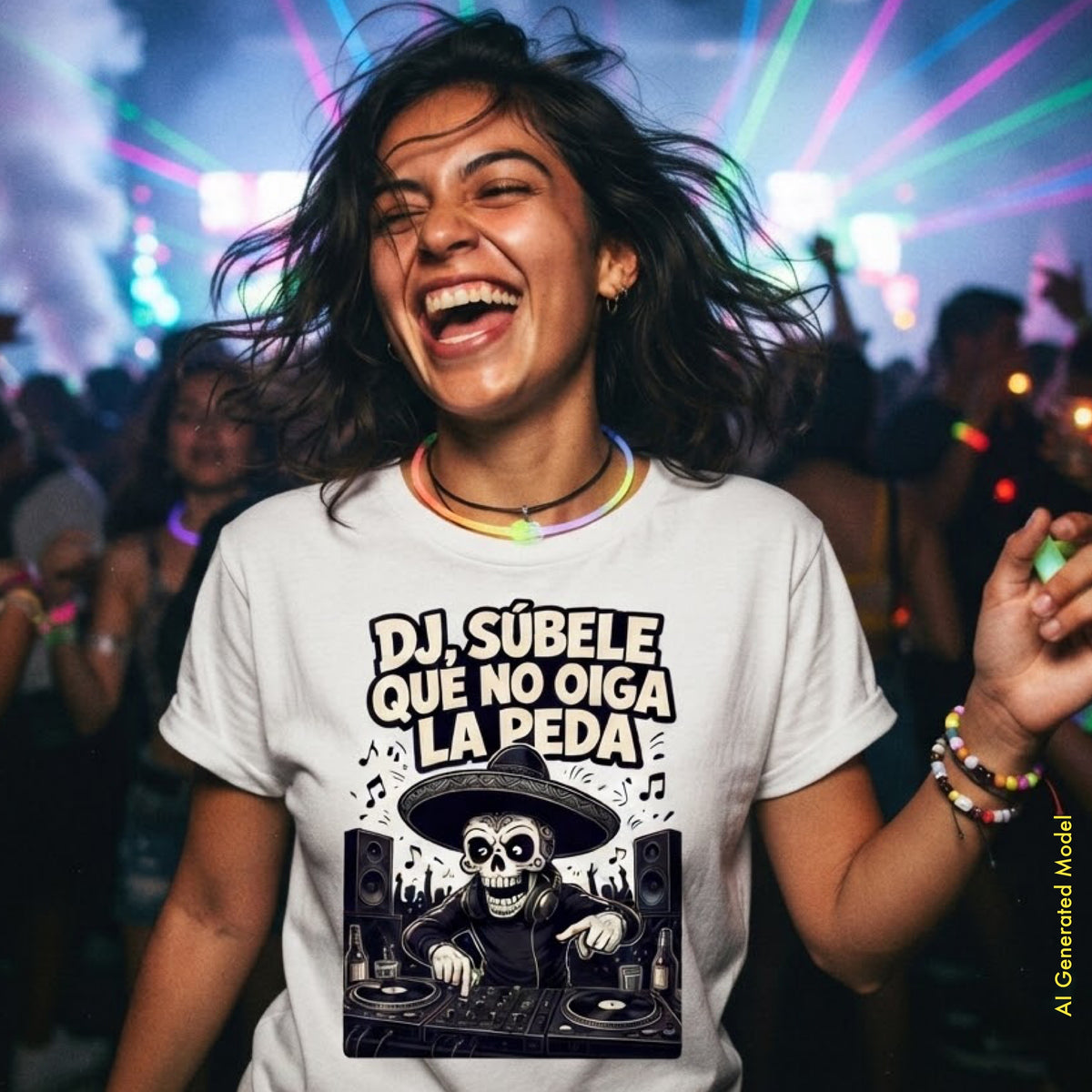 DJ Súbele, Que No Oiga La Peda - Flaco Toon Classic Fit Tee