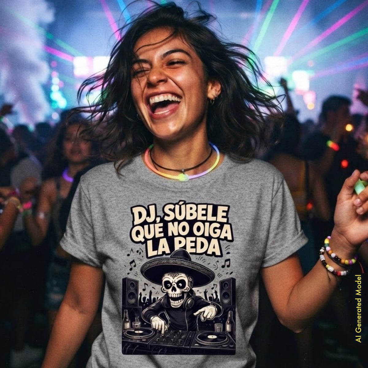 DJ Súbele, Que No Oiga La Peda - Flaco Toon Classic Fit Tee