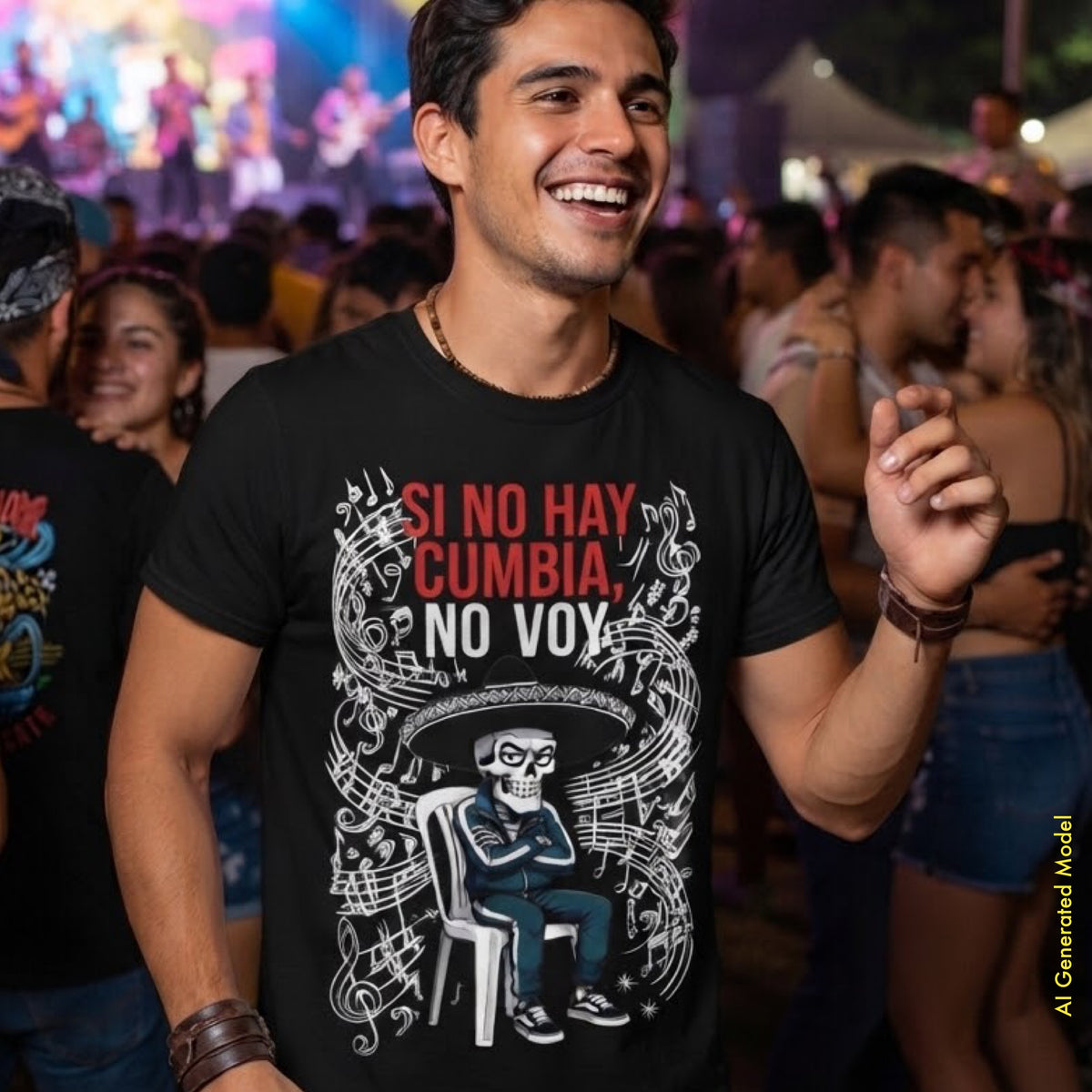 Si No Hay Cumbia, No Voy - Flaco Hueso Unisex Classic Fit tee
