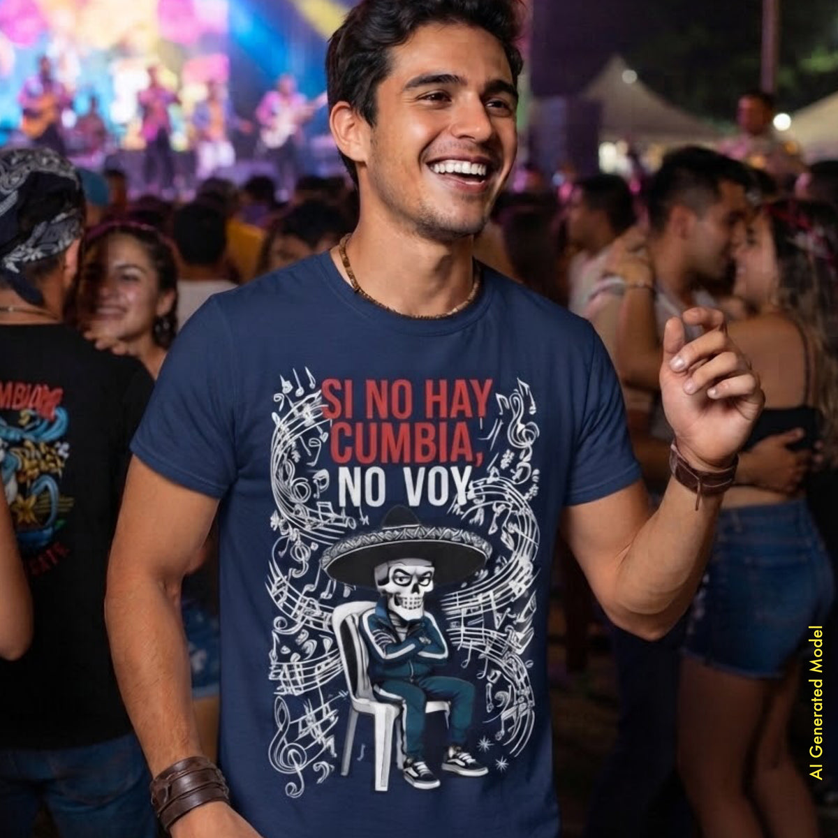 Si No Hay Cumbia, No Voy - Flaco Hueso Unisex Classic Fit tee