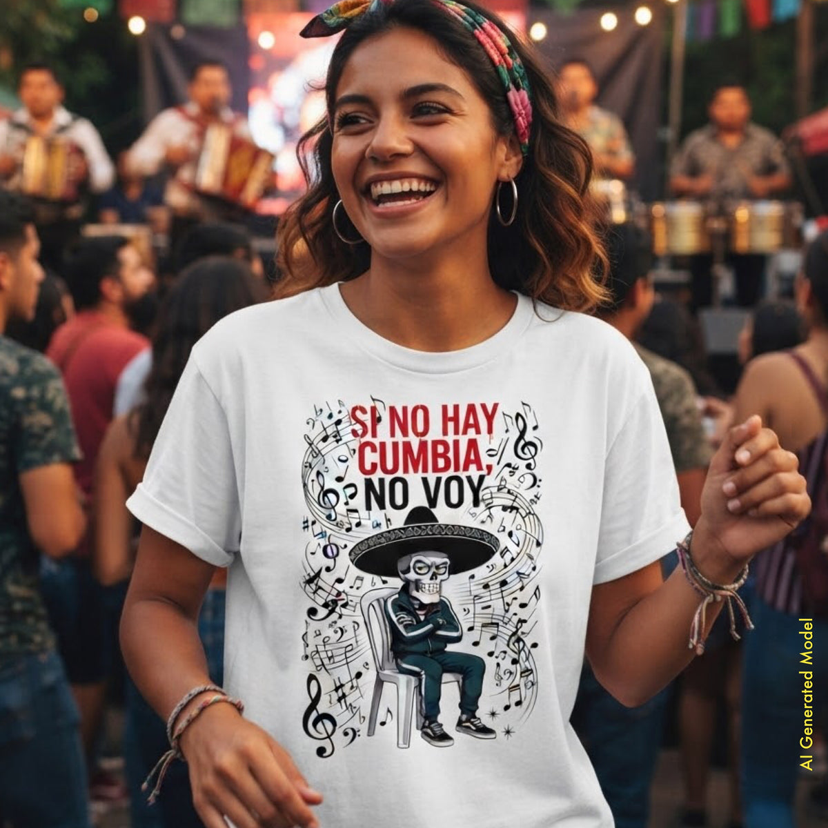 Si No Hay Cumbia, No Voy - Flaco Hueso Unisex Classic Fit tee