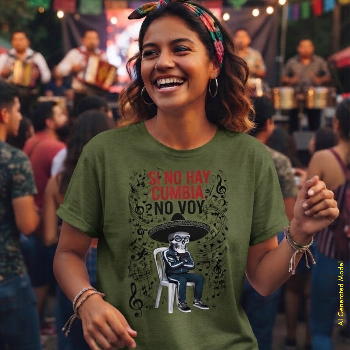 Si No Hay Cumbia, No Voy - Flaco Hueso Unisex Classic Fit tee