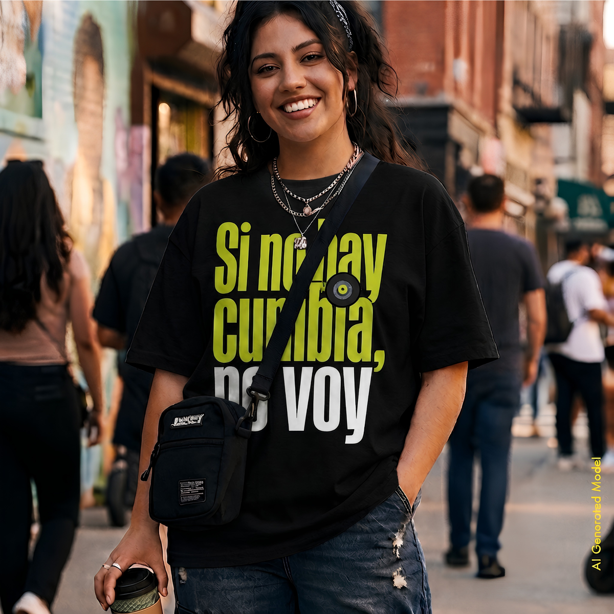 Si No Hay Cumbia, No Voy - On Trend Style Relaxed Fit Tee
