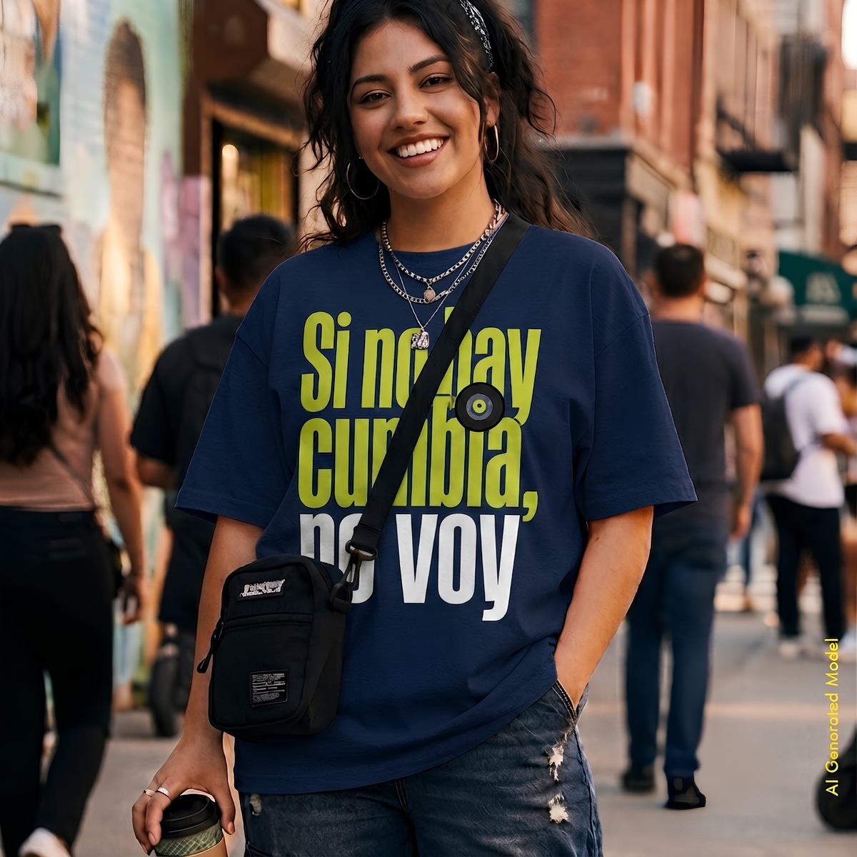 Si No Hay Cumbia, No Voy - On Trend Style Relaxed Fit Tee
