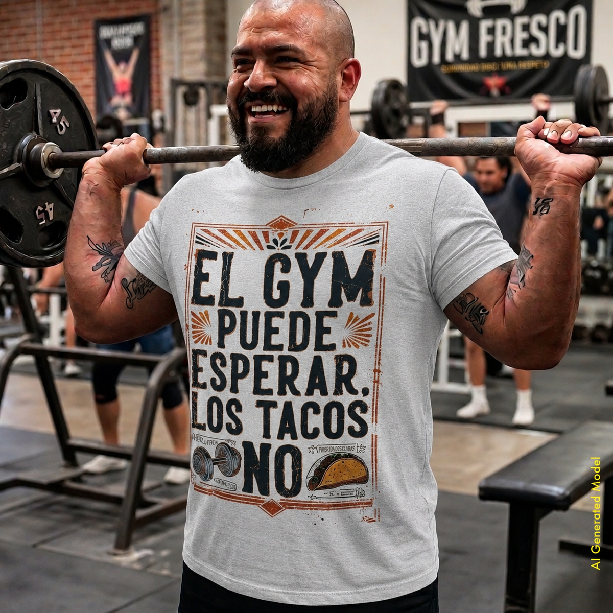 El Gym Puede Esperar, Los Tacos No - Vintage Style Classic Fit tee