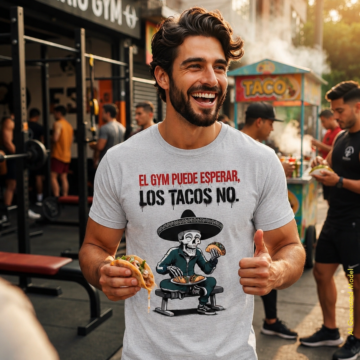 El Gym Puede Esperar, Los Tacos No - Flaco Hueso Classic Fit Tee