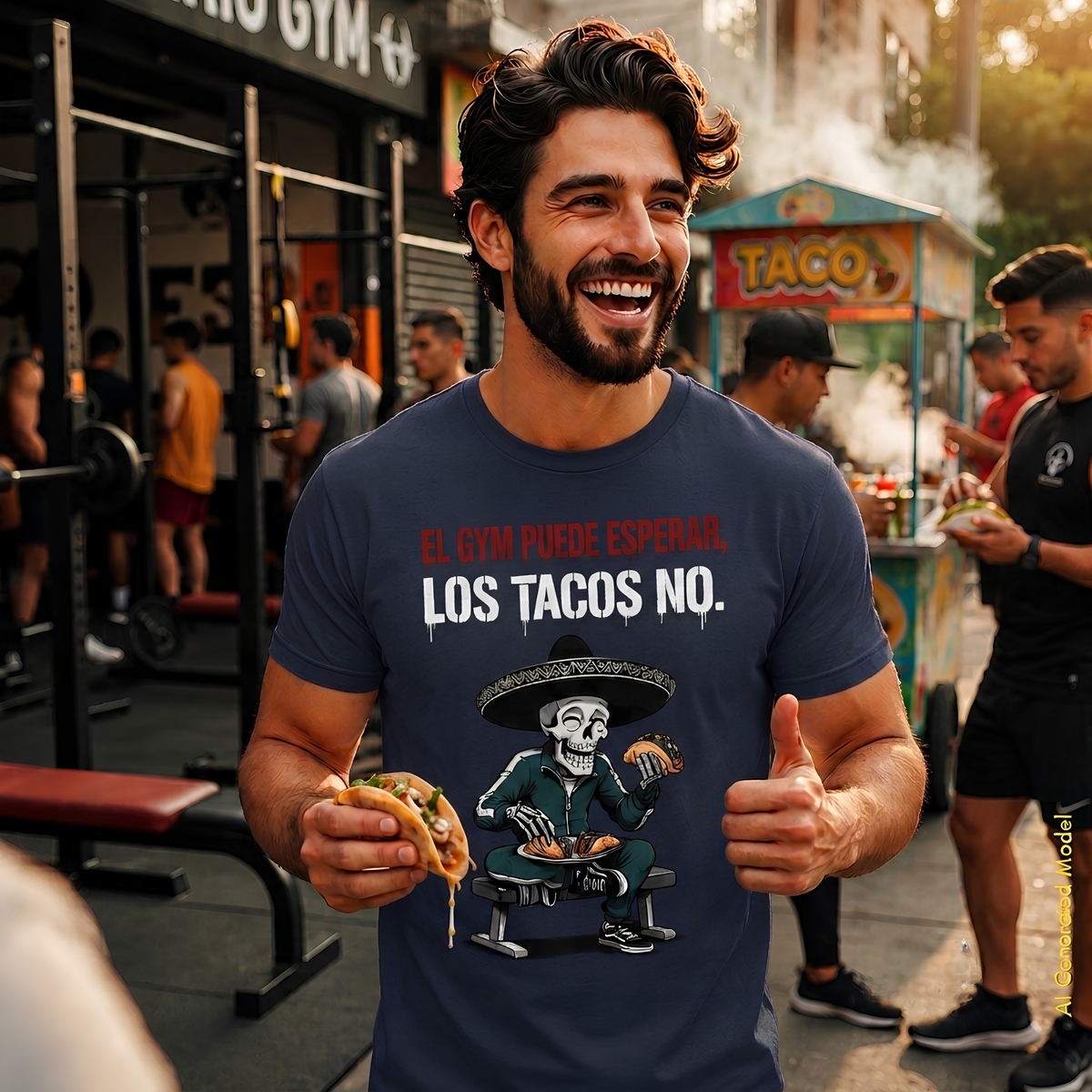 El Gym Puede Esperar, Los Tacos No - Flaco Hueso Classic Fit Tee