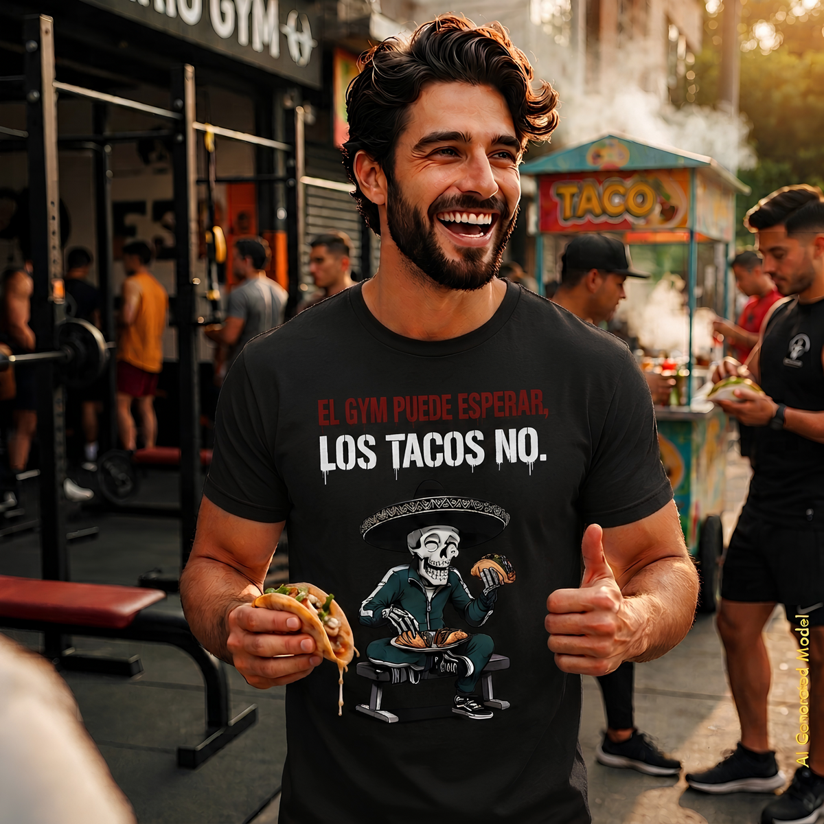 El Gym Puede Esperar, Los Tacos No - Flaco Hueso Classic Fit Tee