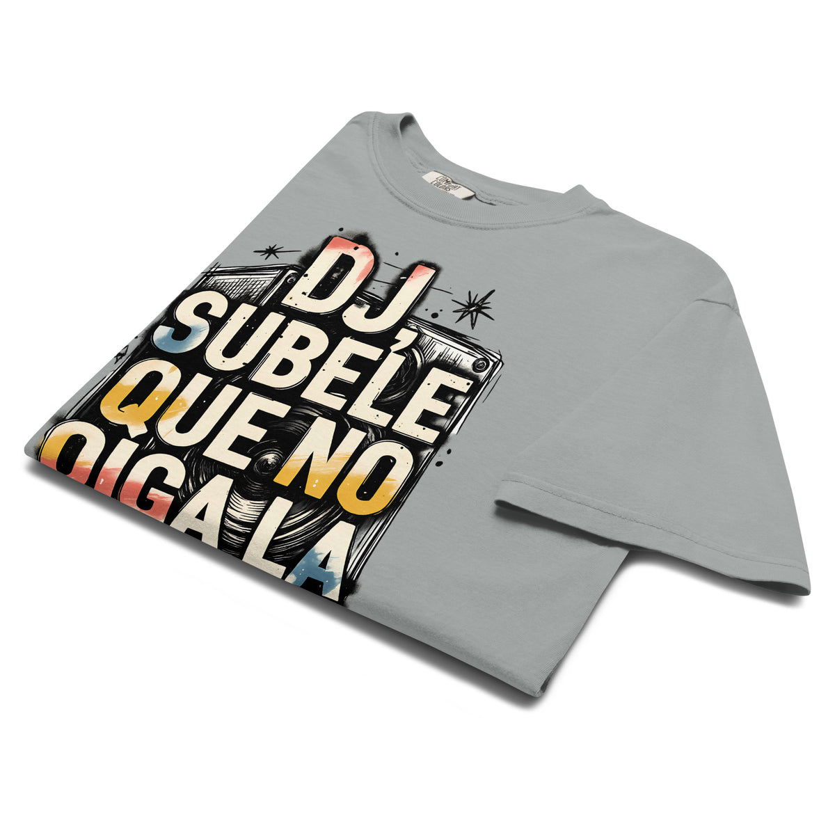DJ Súbele que no oiga la peda - A Mano Style Relaxed Fit Tee