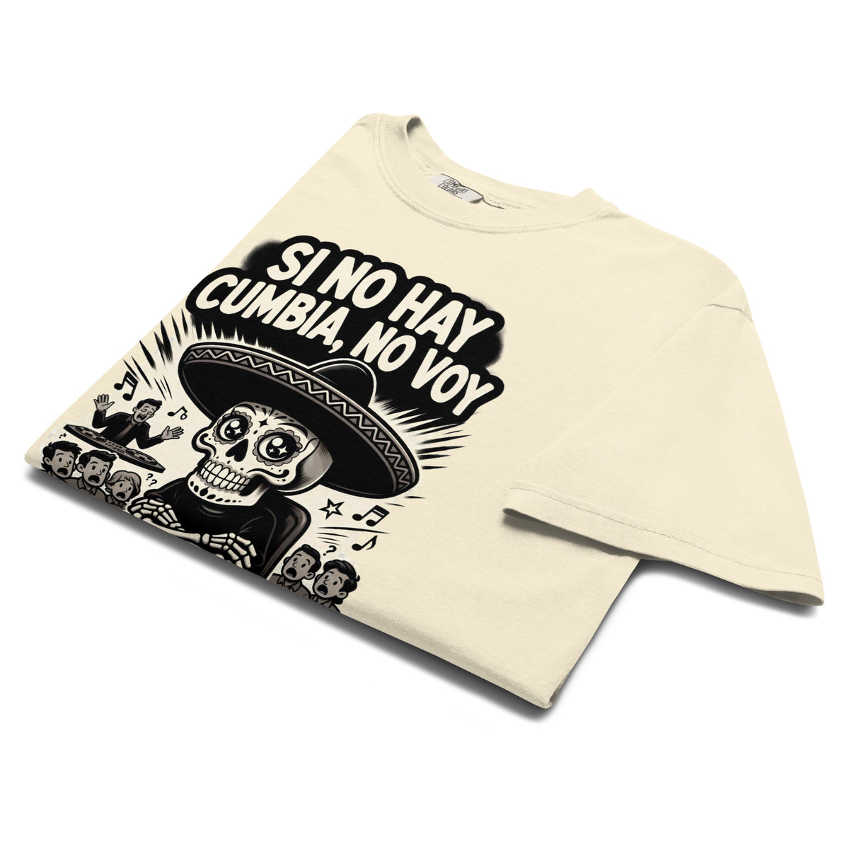 Si No Hay Cumbia, No Voy - Flaco Toon Relaxed Fit Tee