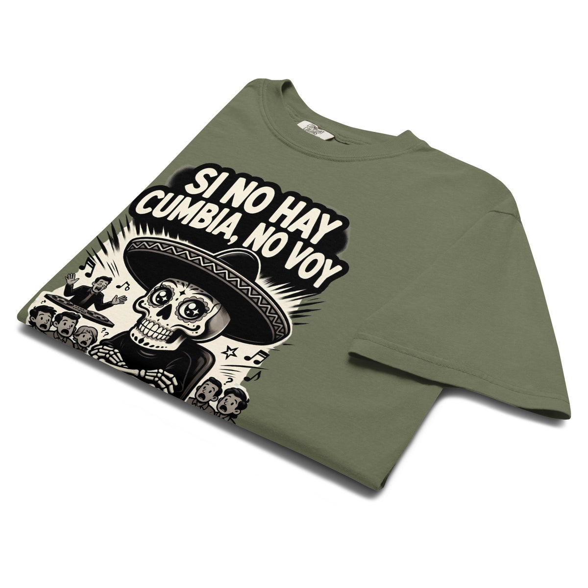 Si No Hay Cumbia, No Voy - Flaco Toon Relaxed Fit Tee