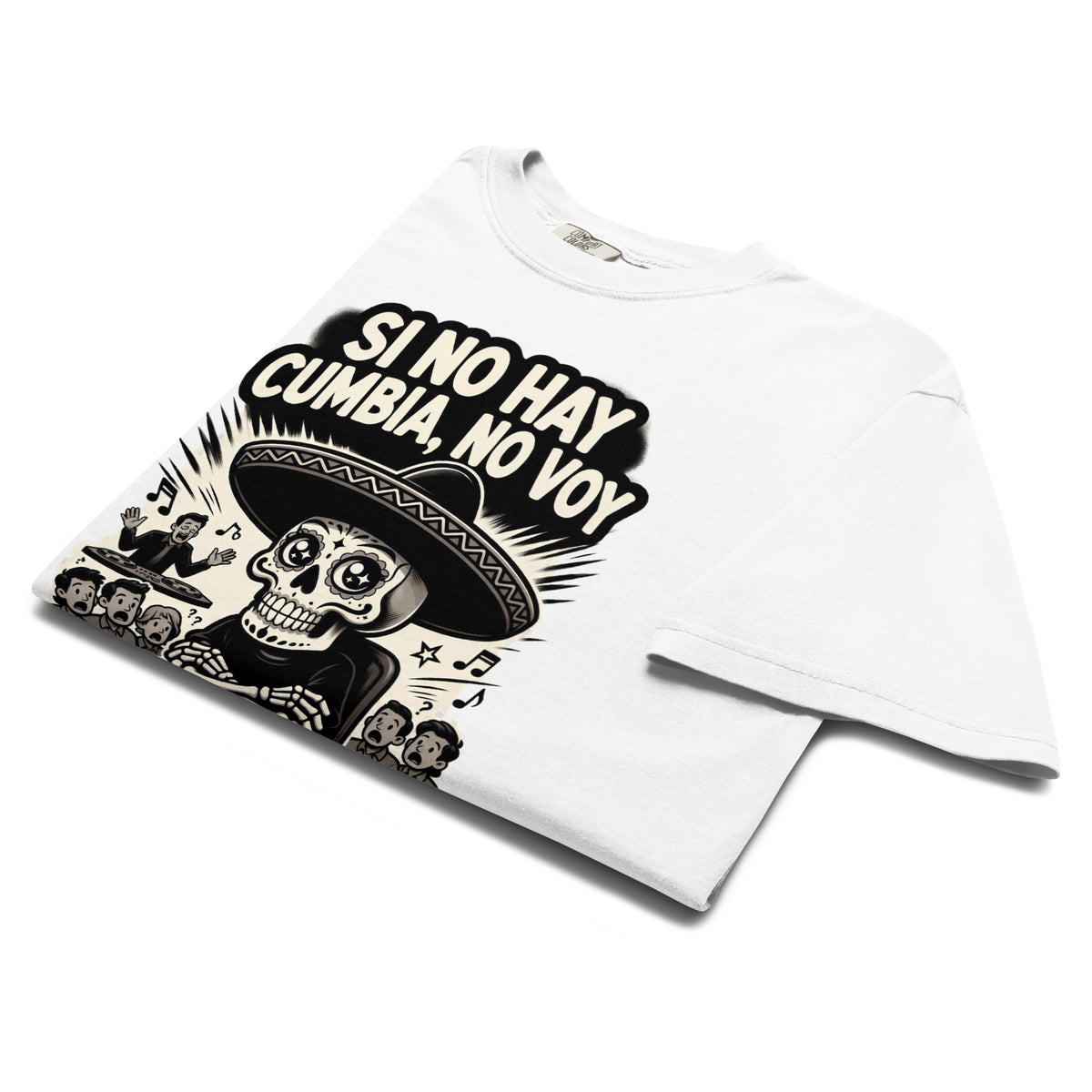 Si No Hay Cumbia, No Voy - Flaco Toon Relaxed Fit Tee