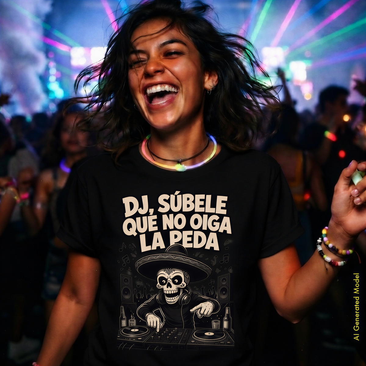 DJ Súbele, Que No Oiga La Peda - Flaco Toon Classic Fit Tee