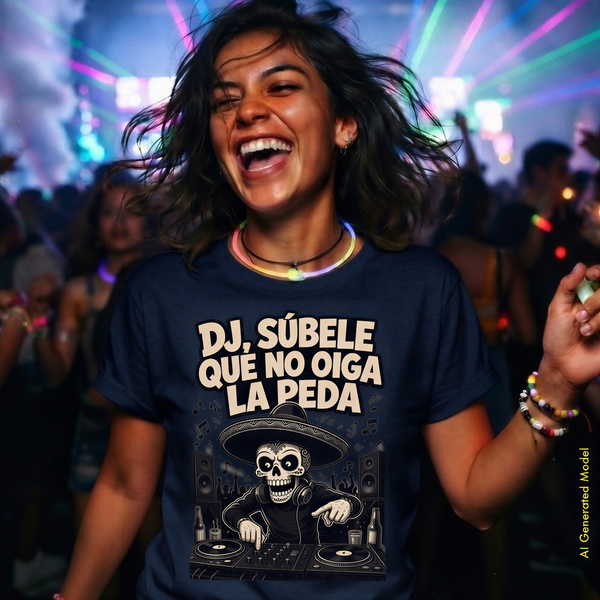 DJ Súbele, Que No Oiga La Peda - Flaco Toon Classic Fit Tee